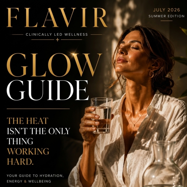 July GG Woman Feeling Hot with Glass of Water